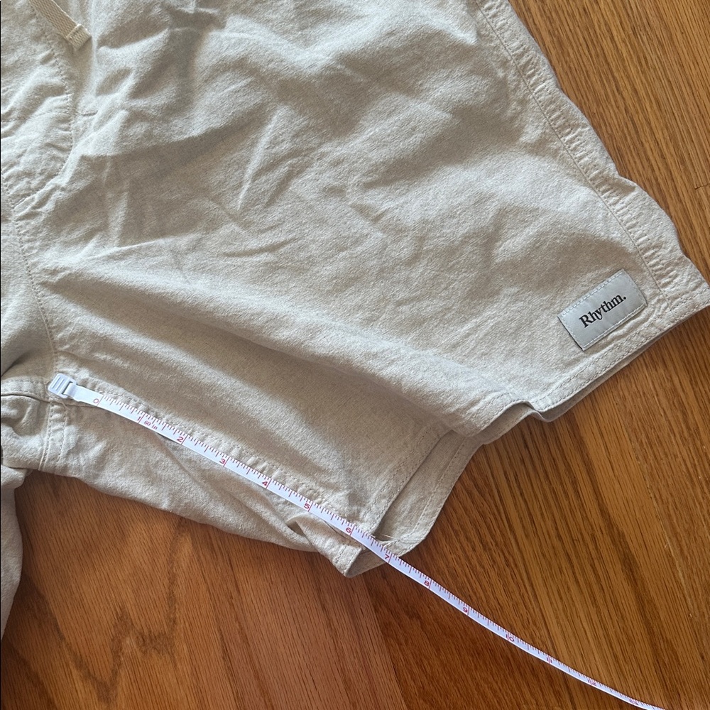 Rhythm Cotton/Linen Drawstring Shorts - Picture 10 of 12